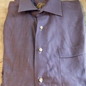 Tommy Bahama Mens Long sleeve Cotton plaid/check button down shirt
